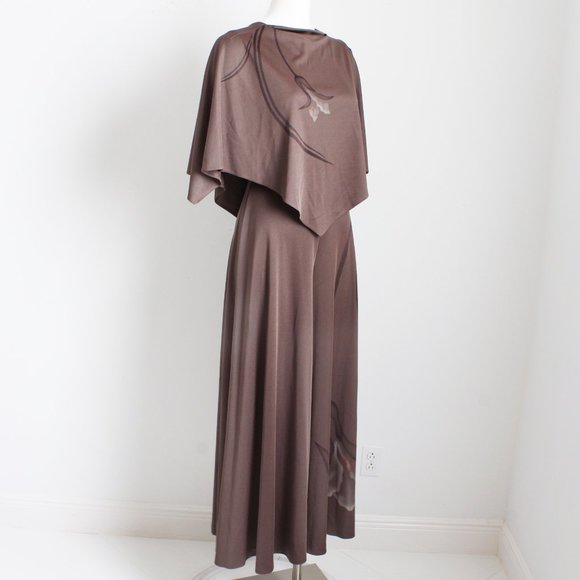 Lillie Rubin Jumpsuit Jersey Palazzo Pants Caplet Top Limited Edition 70s - Picture 3 of 9